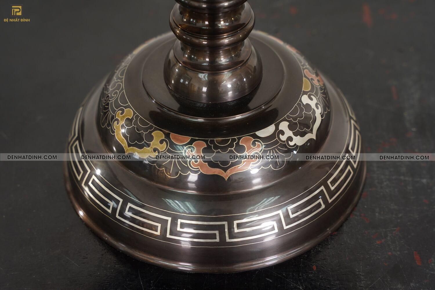 Chân Nến Ngũ sắc đồng đỏ - Ảnh 11