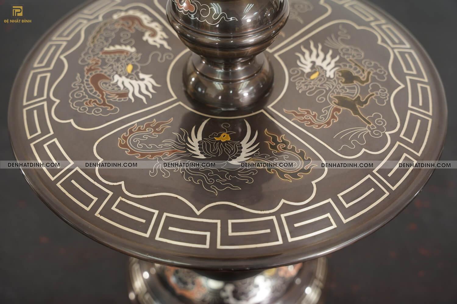 Chân Nến Ngũ sắc đồng đỏ - Ảnh 8