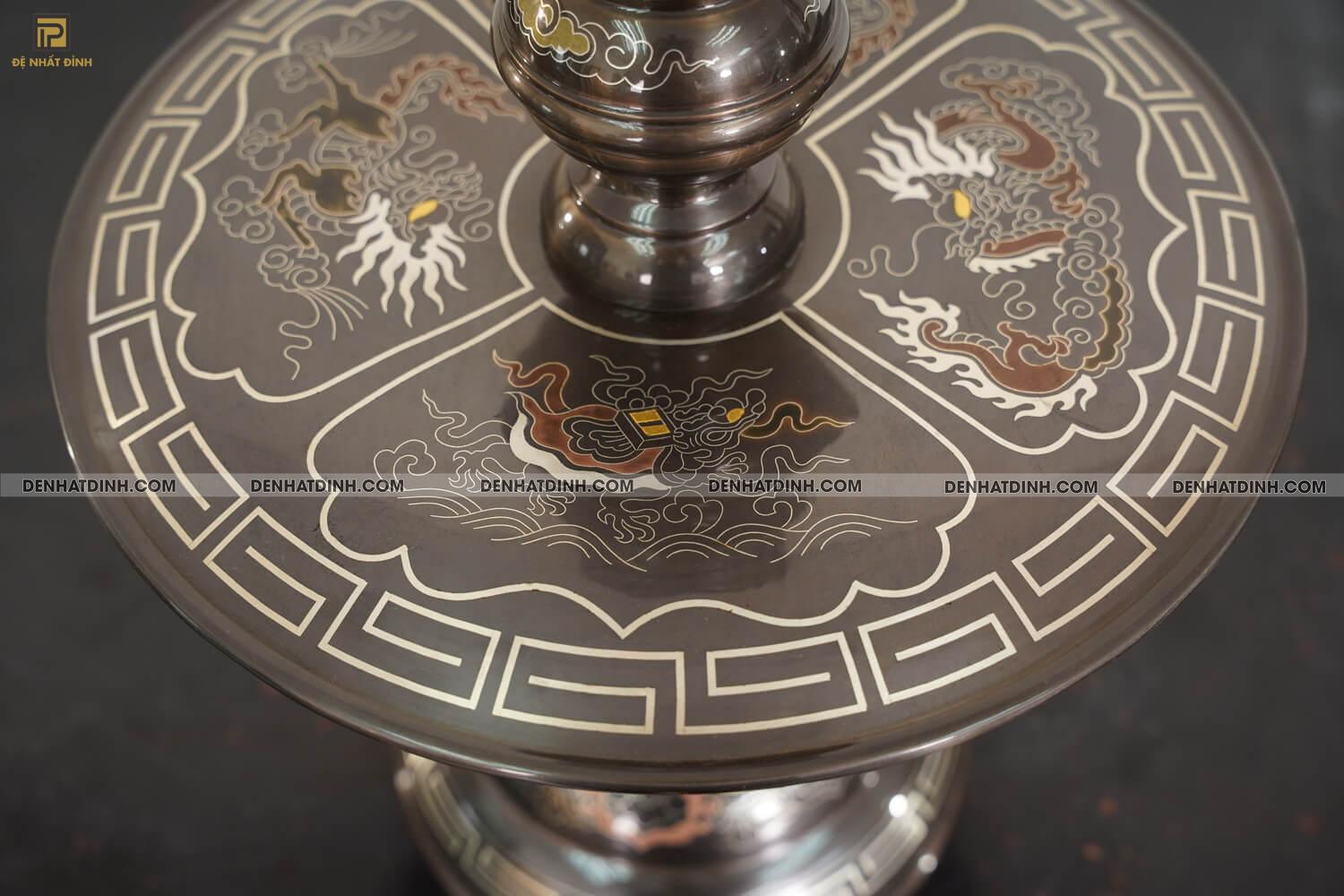 Chân Nến Ngũ sắc đồng đỏ - Ảnh 6