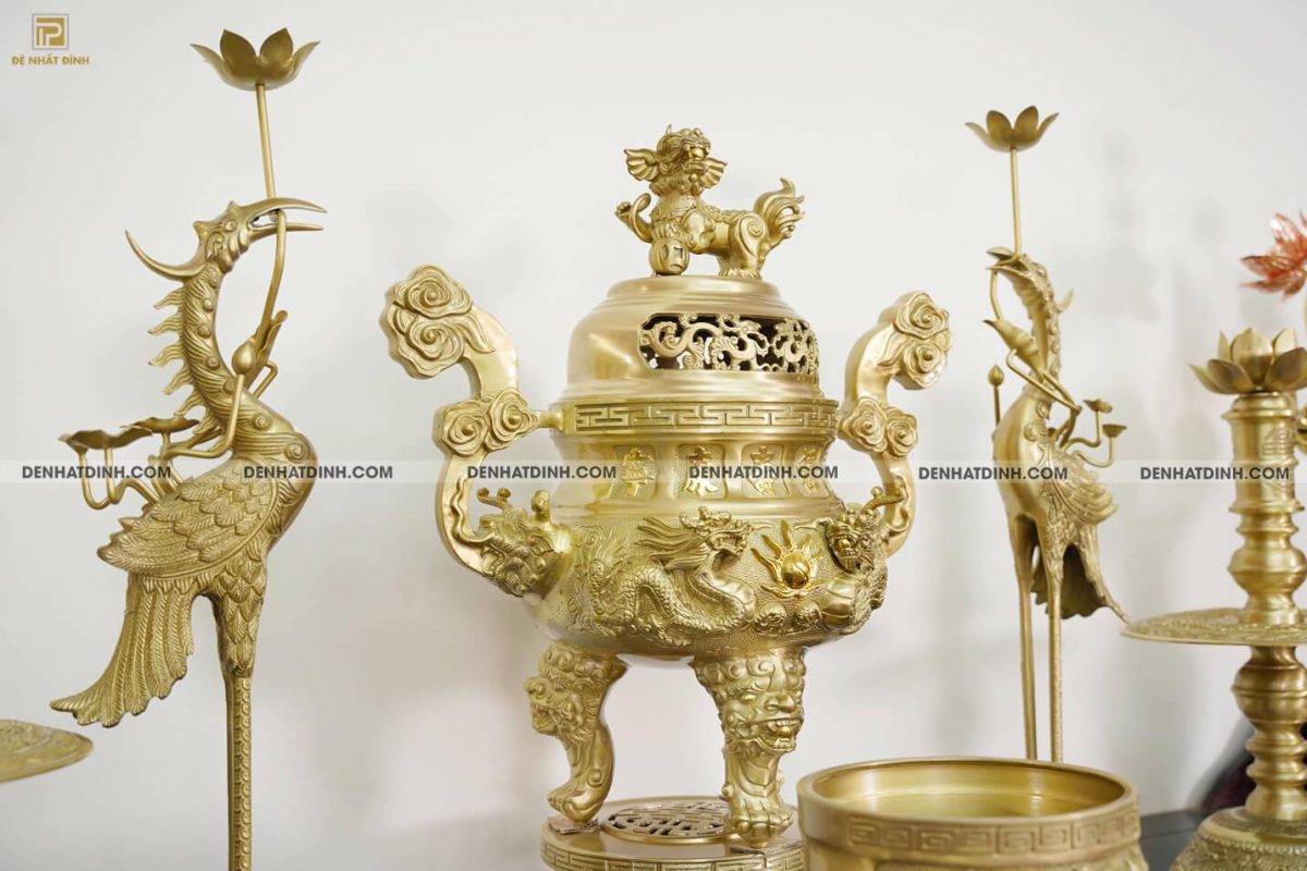 Bộ Ngũ sự song long 65 (36kg) HOA VĂN MỘC kèm 8 phụ kiện - Ảnh 11