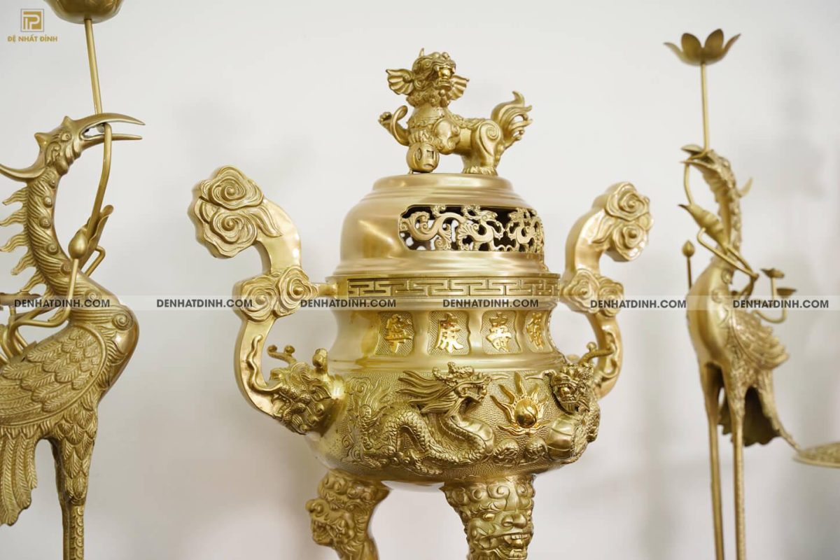 Bộ Ngũ sự song long 65 (36kg) HOA VĂN MỘC kèm 8 phụ kiện - Ảnh 10