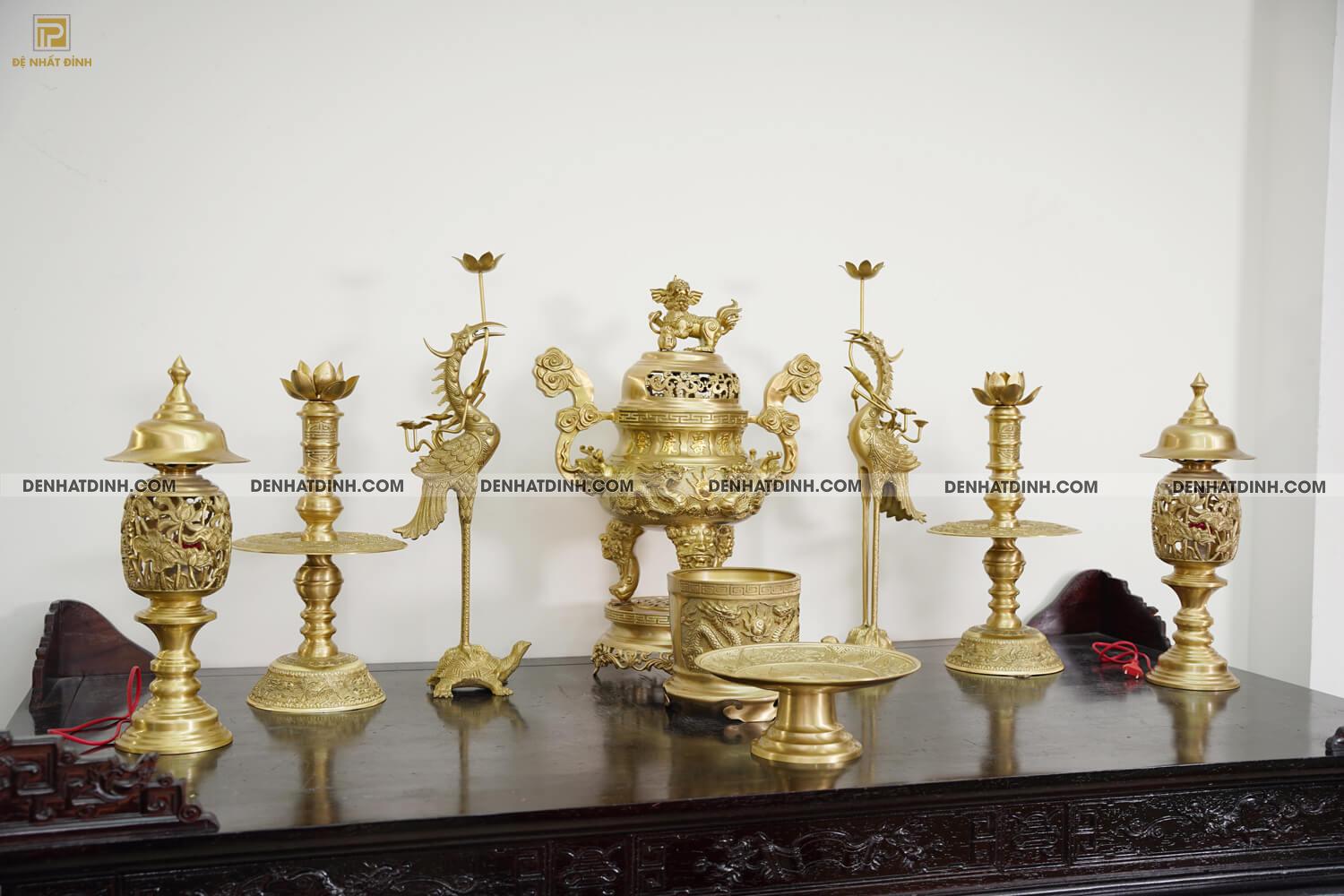 Bộ Ngũ sự song long 65 (36kg) HOA VĂN MỘC kèm 4 phụ kiện - Ảnh 13