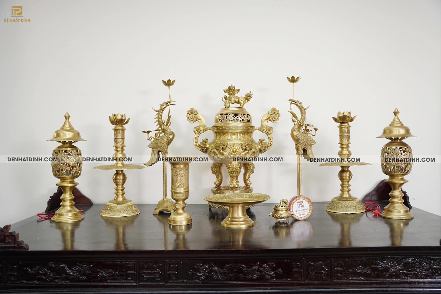 Bộ Ngũ sự song long 65 36kg HOA VĂN MỘC kèm 5 phụ kiện - Ảnh 12