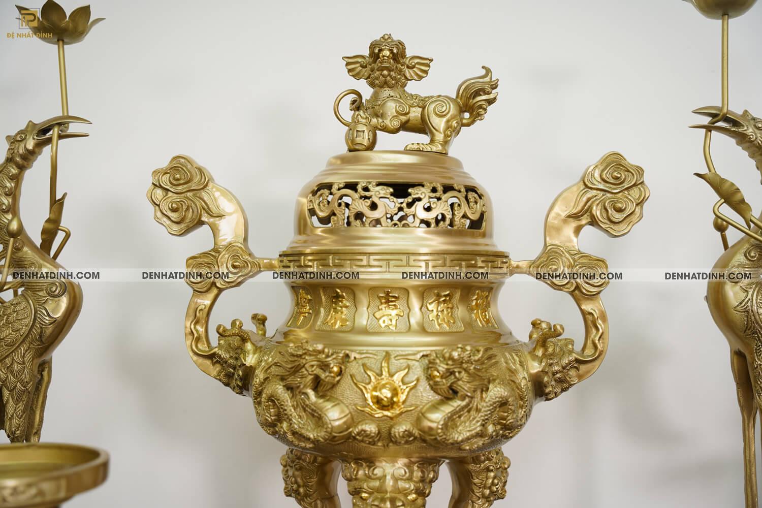 Bộ Ngũ sự song long 65 36kg HOA VĂN MỘC kèm 5 phụ kiện - Ảnh 7