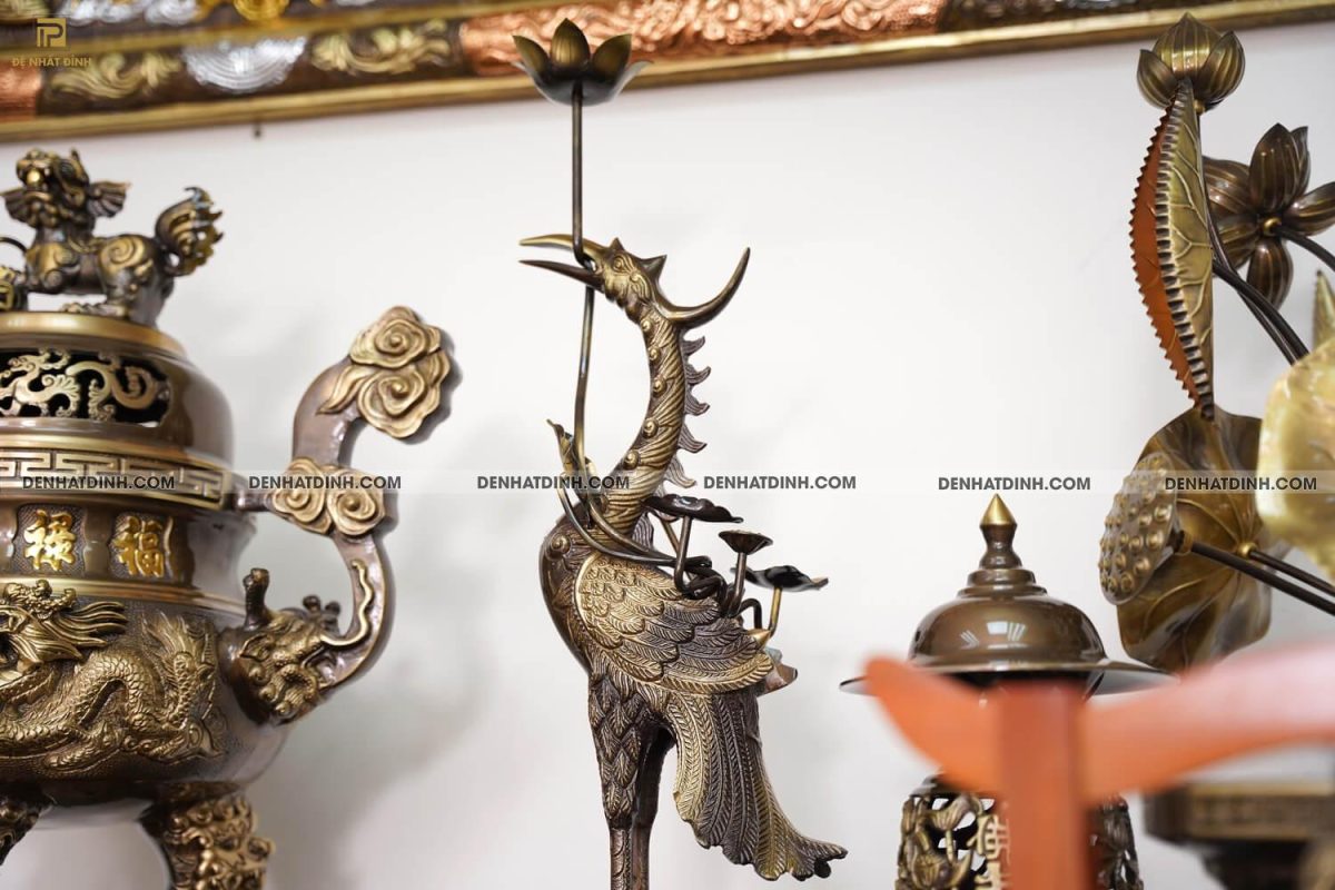 Bộ Ngũ sự Song Long 65 mẫu 3 hoa văn CN 36kg đầy đủ phụ kiện - Ảnh 7