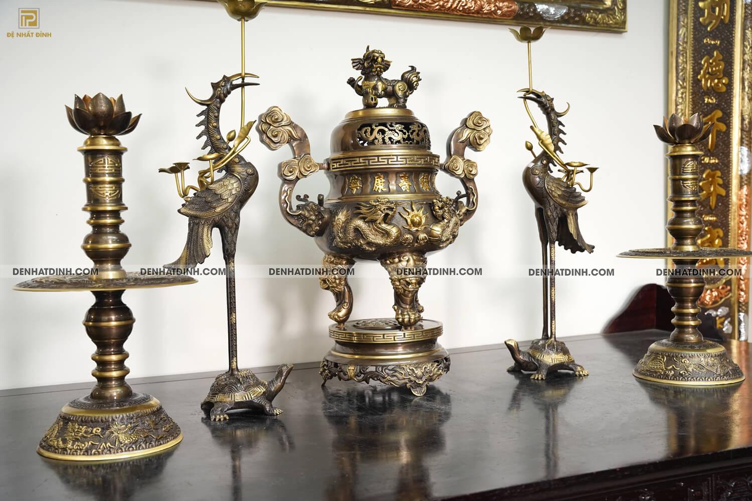 Ngũ sự Song Long 65 mẫu 3 hoa văn CN 36kg - Ảnh 4