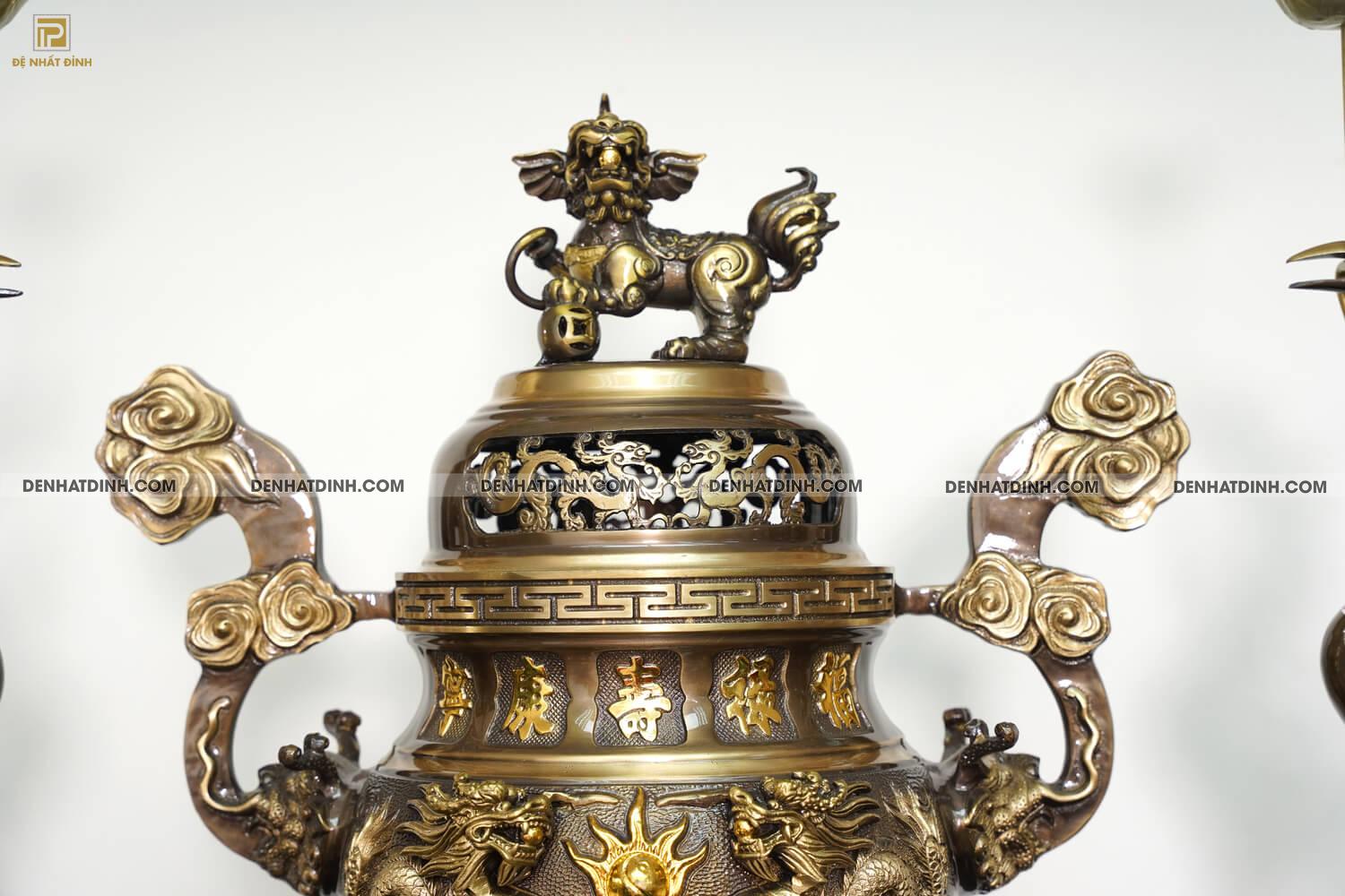 Ngũ sự Song Long 65 mẫu 3 hoa văn CN 36kg - Ảnh 6