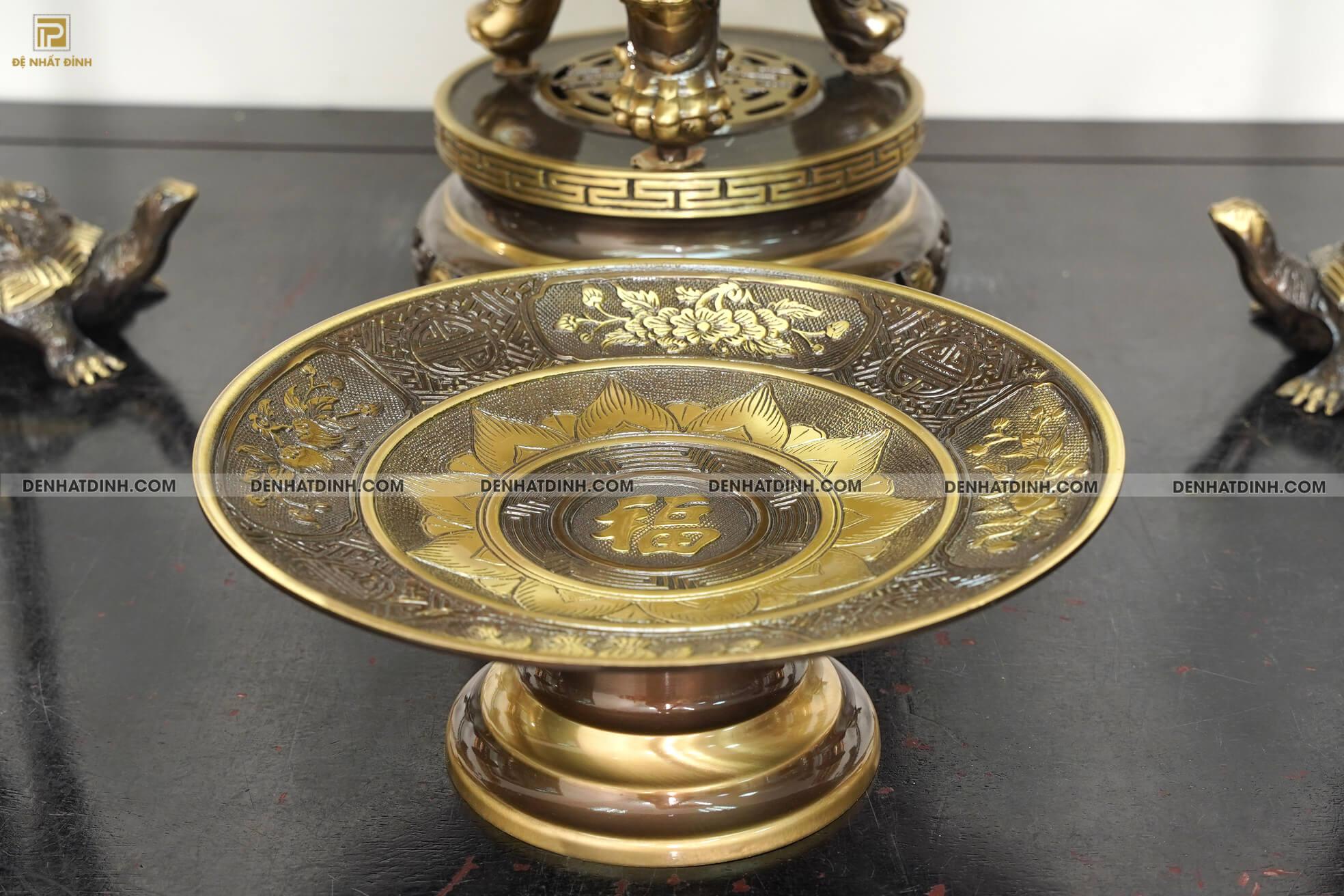 Bộ Ngũ sự Song Long 65 mẫu 3 hoa văn CN 36kg kèm 3 phụ kiện - Ảnh 9