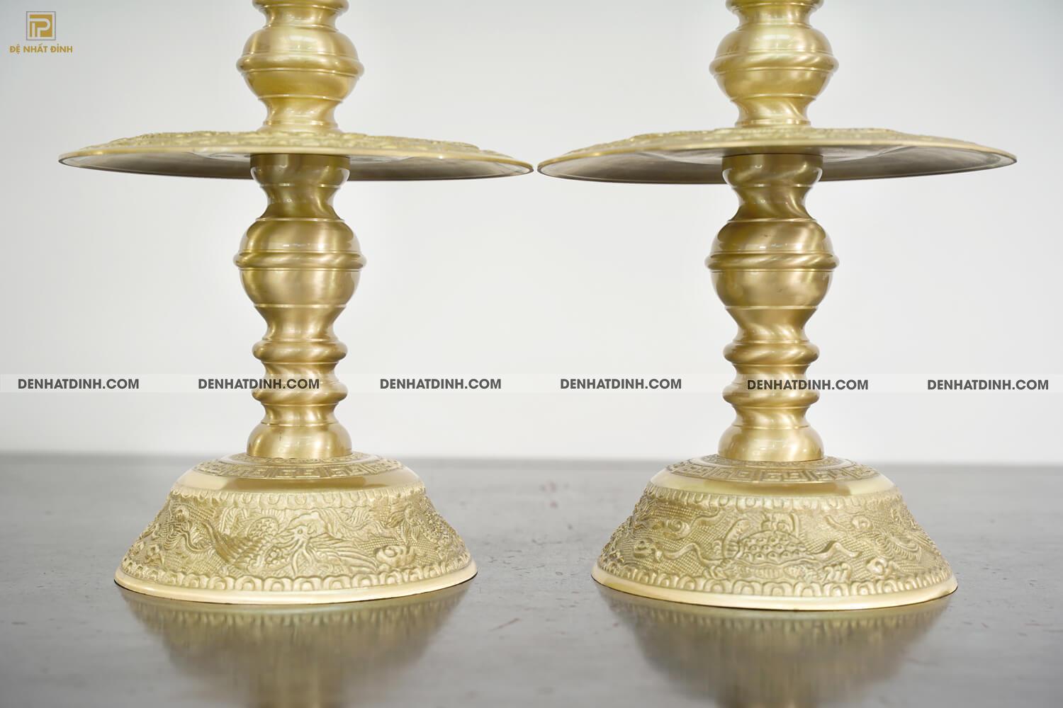 Nến 60 mẫu 2 hoa văn MỘC (Kèm đài sen) - Ảnh 6