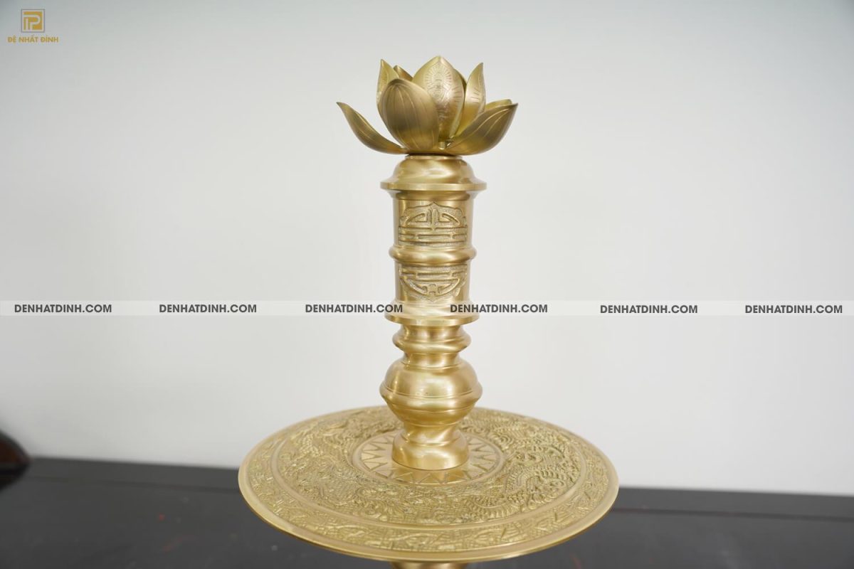Nến 60 mẫu 2 hoa văn MỘC (Kèm đài sen) - Ảnh 16