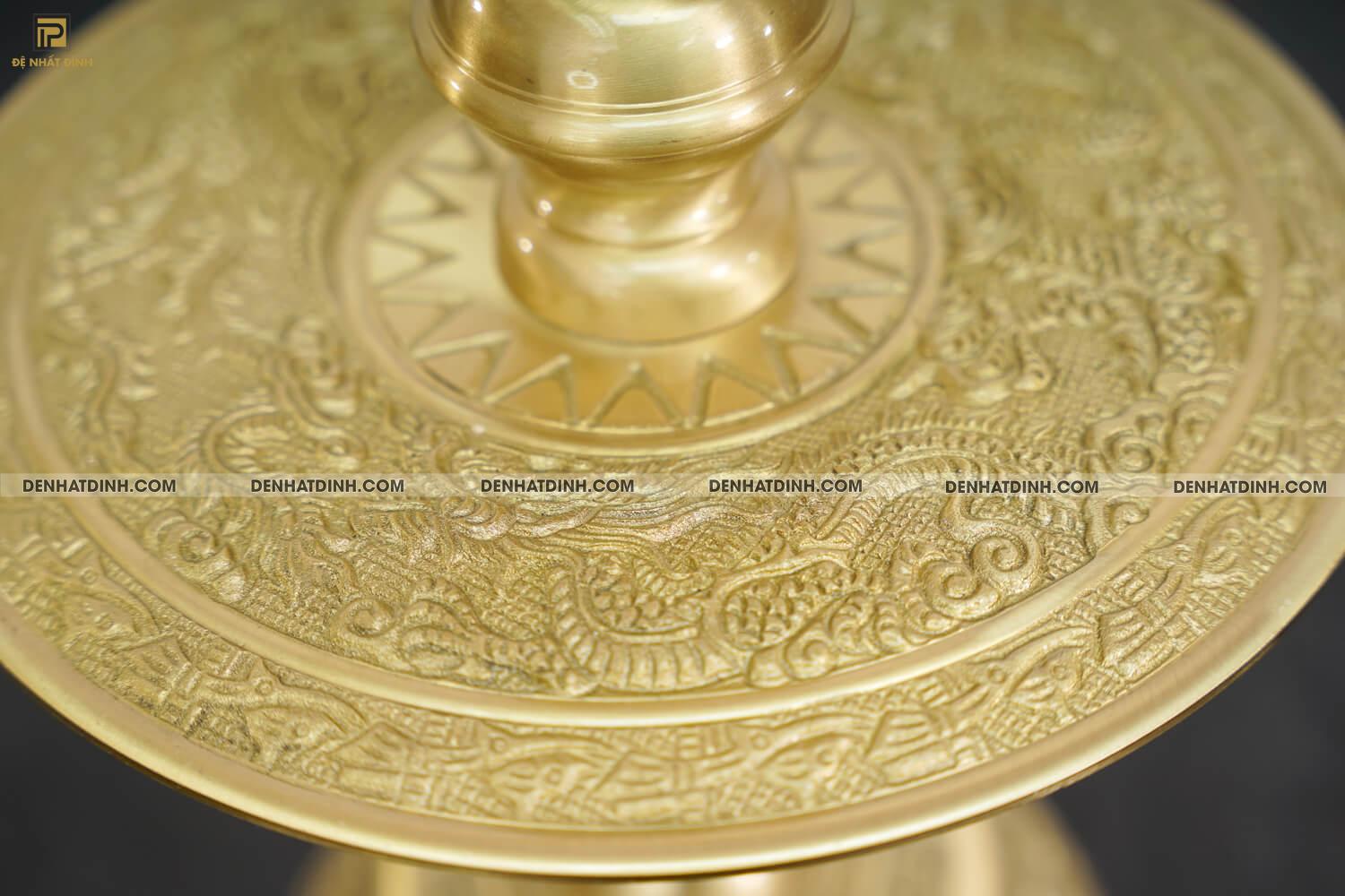 Nến 60 mẫu 2 hoa văn MỘC (Kèm đài sen) - Ảnh 13