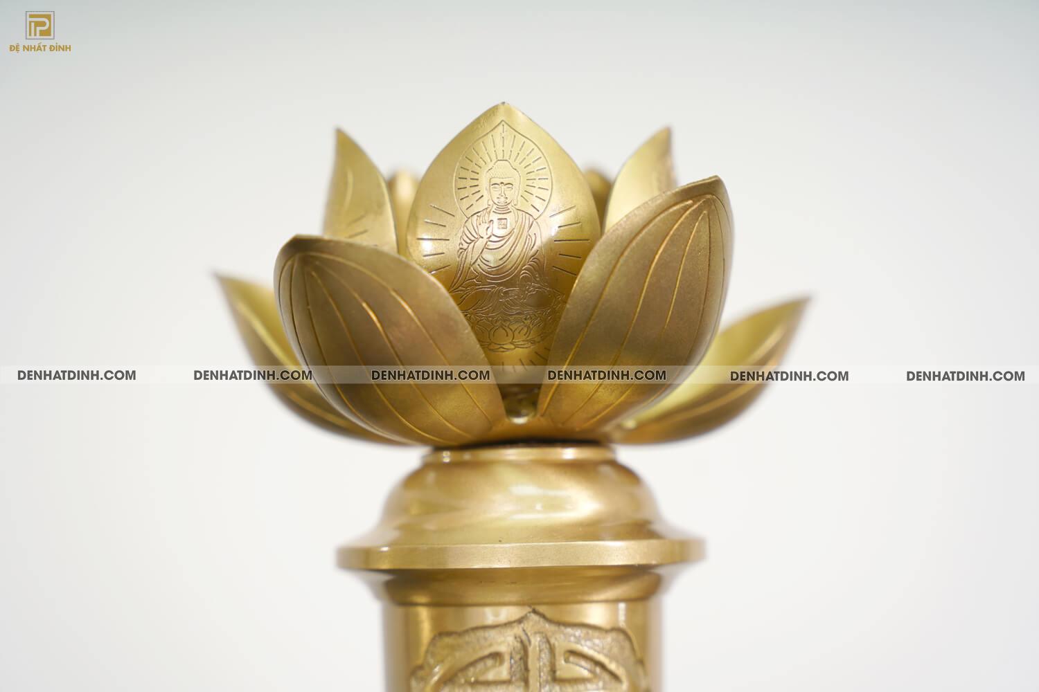 Nến 60 mẫu 2 hoa văn MỘC (Kèm đài sen) - Ảnh 10