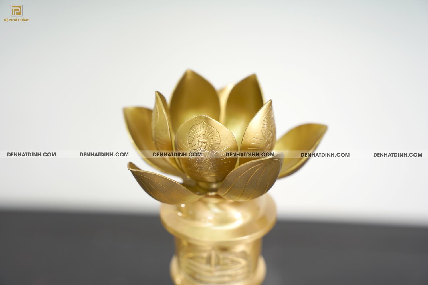 Nến 60 mẫu 2 hoa văn MỘC (Kèm đài sen) - Ảnh 9