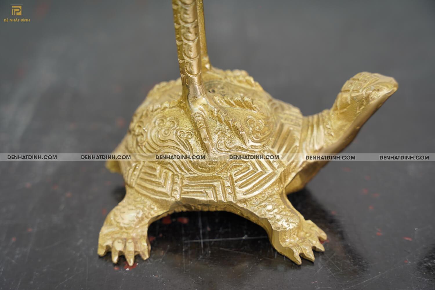 Đôi hạc đồng cao 72cm mộc - Ảnh 15