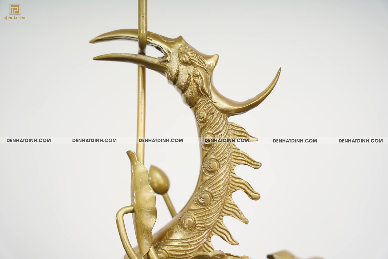 Đôi hạc đồng cao 72cm mộc - Ảnh 5