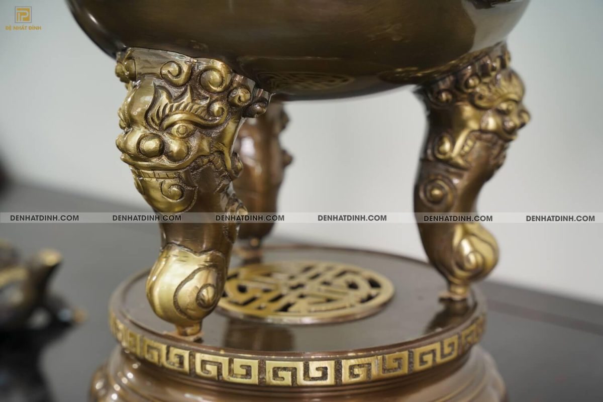 Bộ tam sự nến chữ Phúc hoa sòi 65 màu hun cổ - Ảnh 11