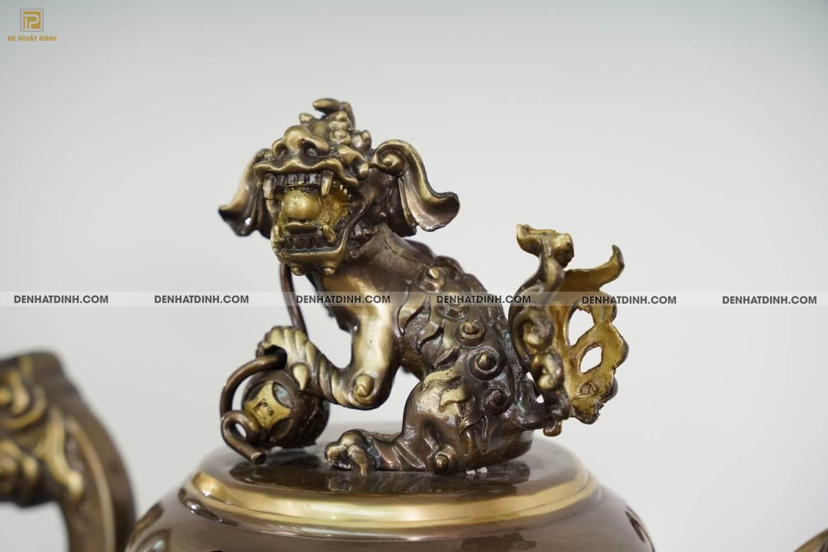Bộ tam sự nến chữ Phúc hoa sòi 65 màu hun cổ - Ảnh 10