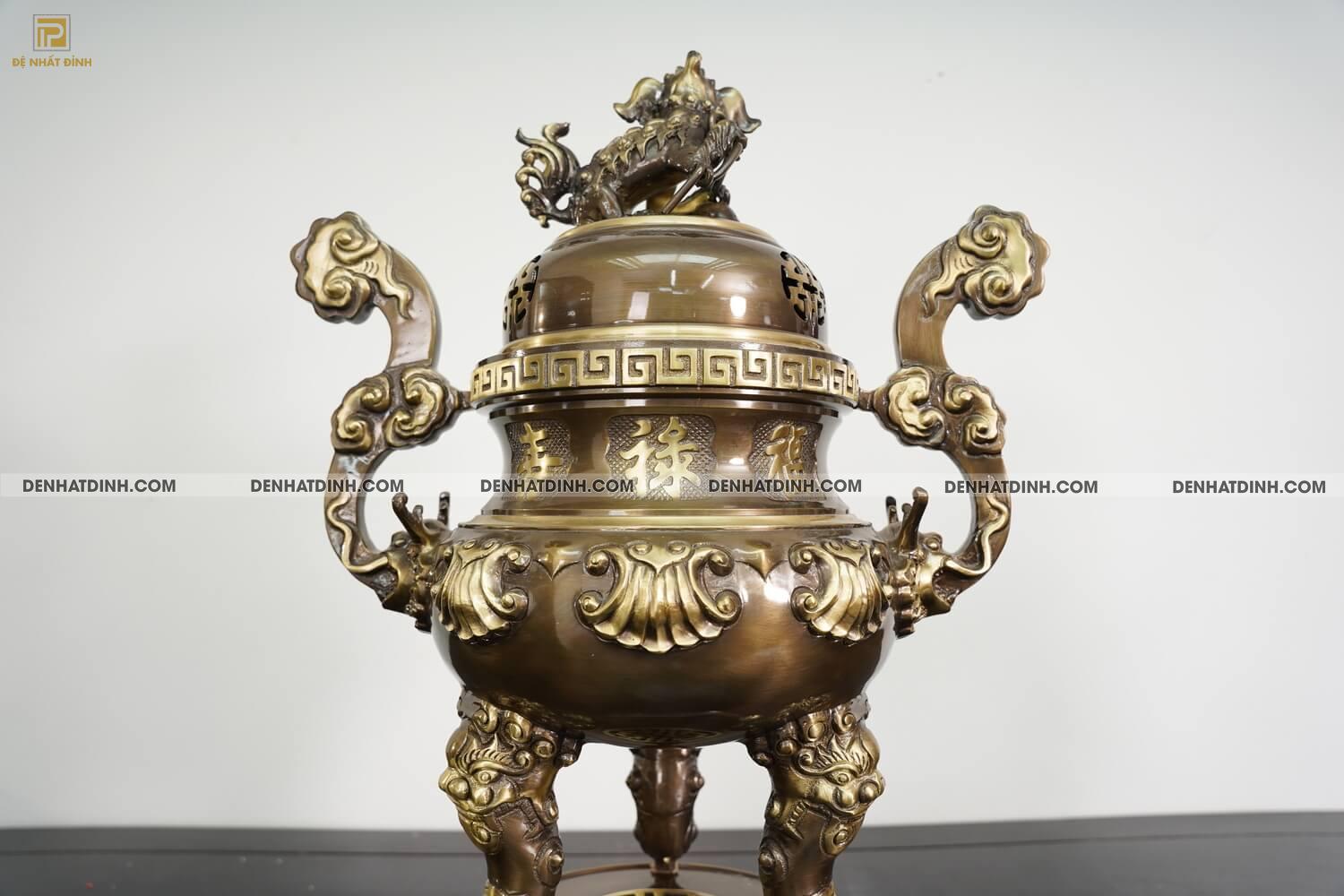 Bộ tam sự nến hoa sòi 65 màu hun cổ - Ảnh 9