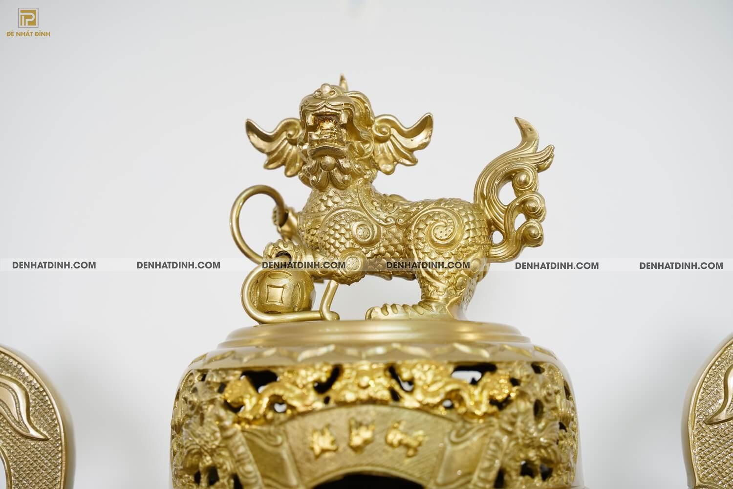 Bộ ngũ sự song long 65 cuốn thư chữ Phúc mộc 5 chữ kèm 3 phụ kiện - Ảnh 7