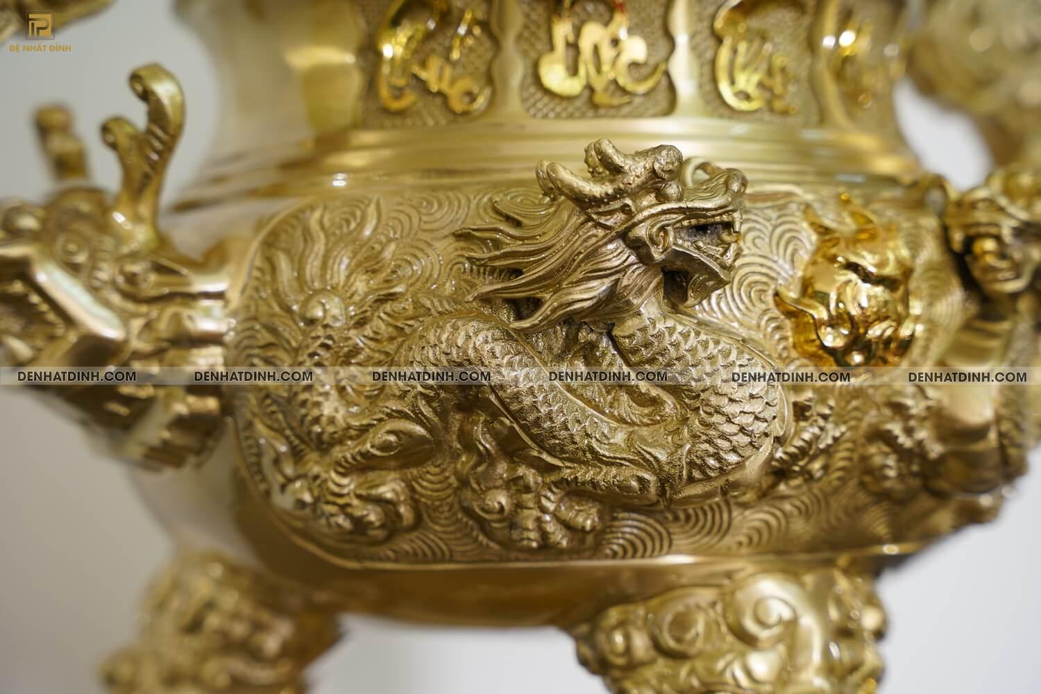 Bộ ngũ sự song long 65 cuốn thư chữ Phúc mộc 5 chữ kèm 3 món 3 - Ảnh 5