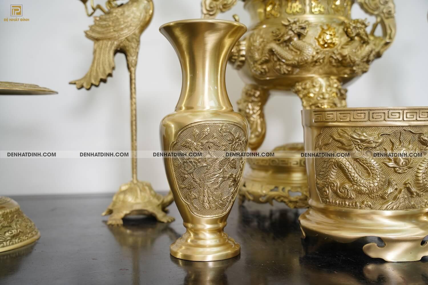 Bộ ngũ sự song long 65 cuốn thư chữ Phúc mộc 5 chữ kèm 3 phụ kiện - Ảnh 14