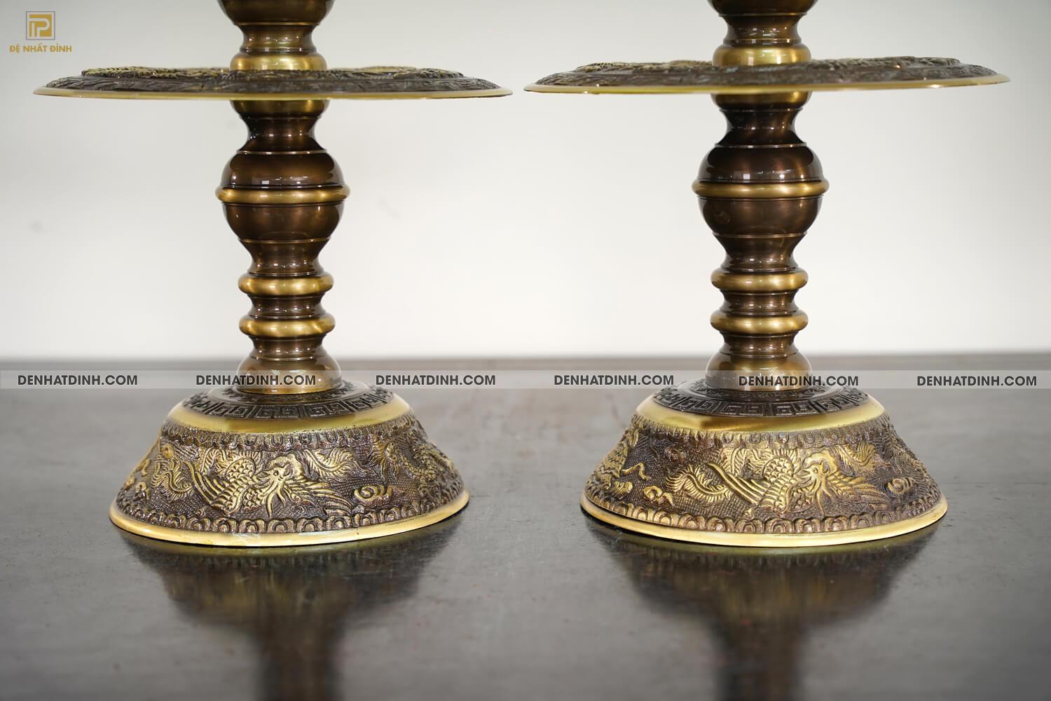 Nến 60 hoa văn mẫu 2 công nghệ (kèm đài sen) - Ảnh 4