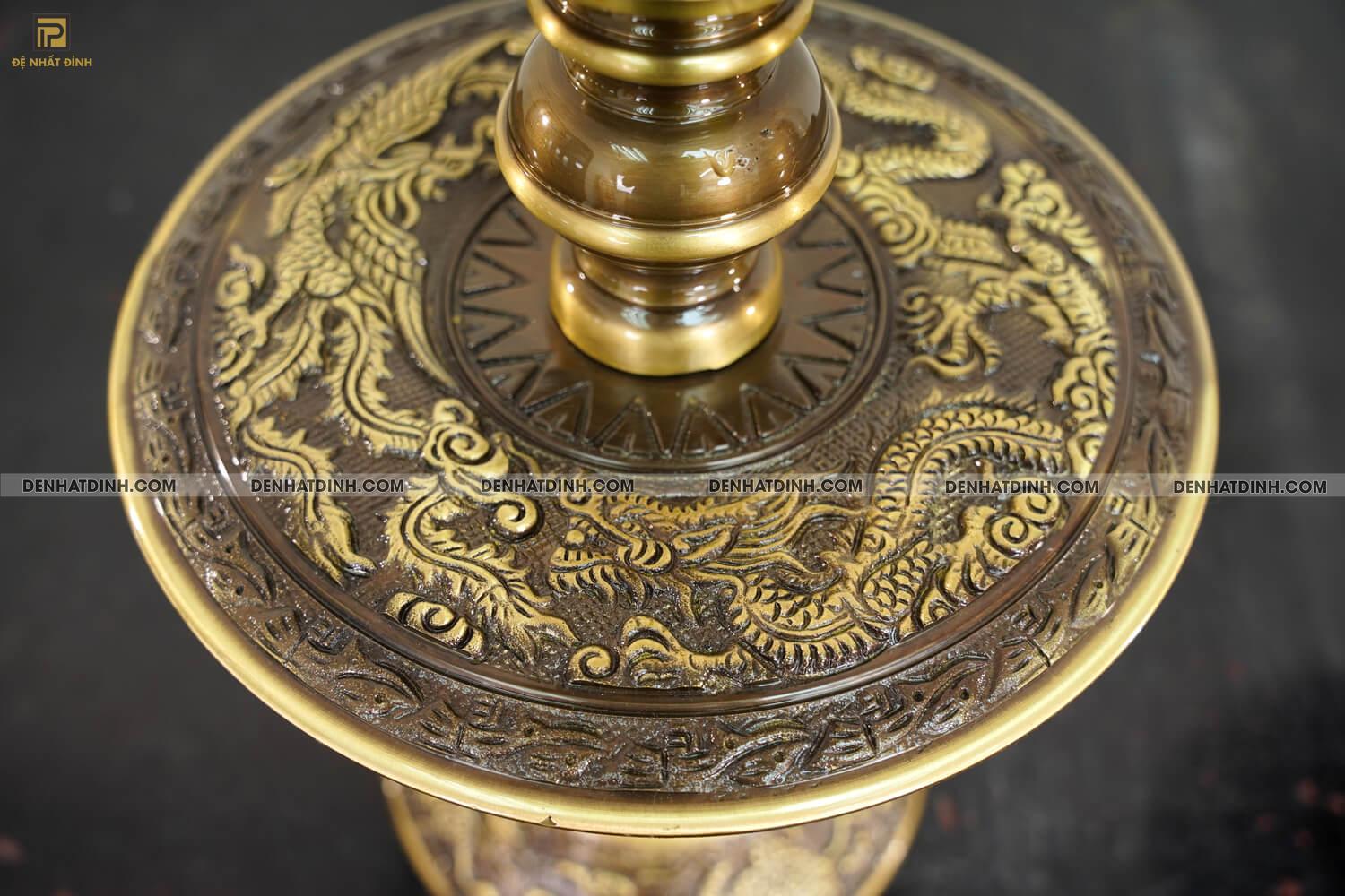 Nến 60 hoa văn mẫu 2 công nghệ (kèm đài sen) - Ảnh 6