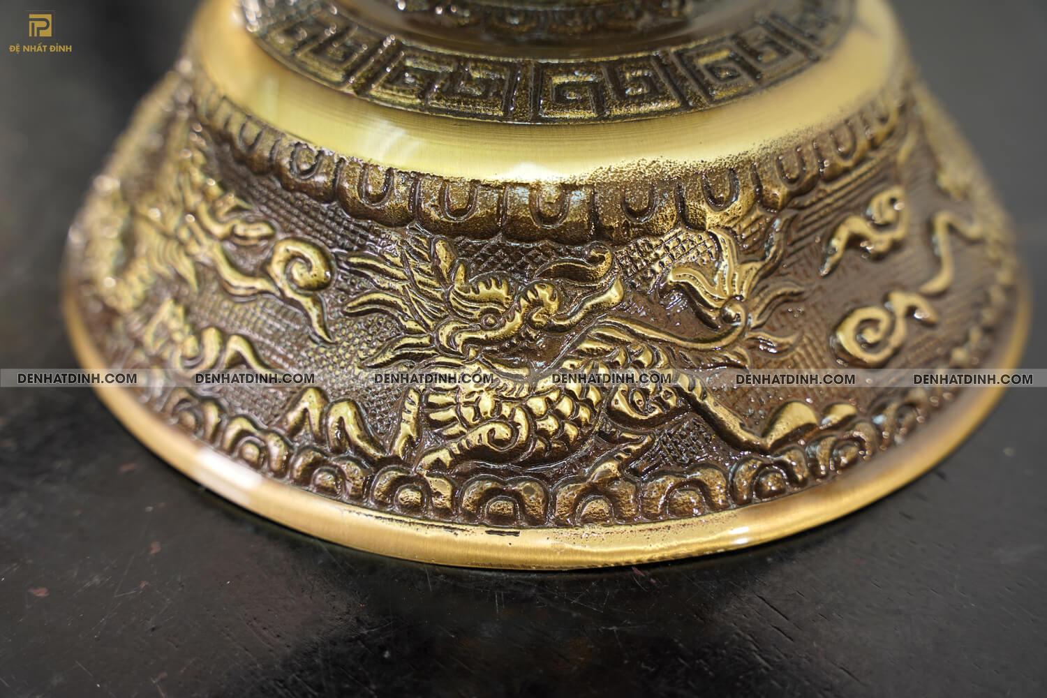 Nến 60 hoa văn mẫu 2 công nghệ (kèm đài sen) - Ảnh 9