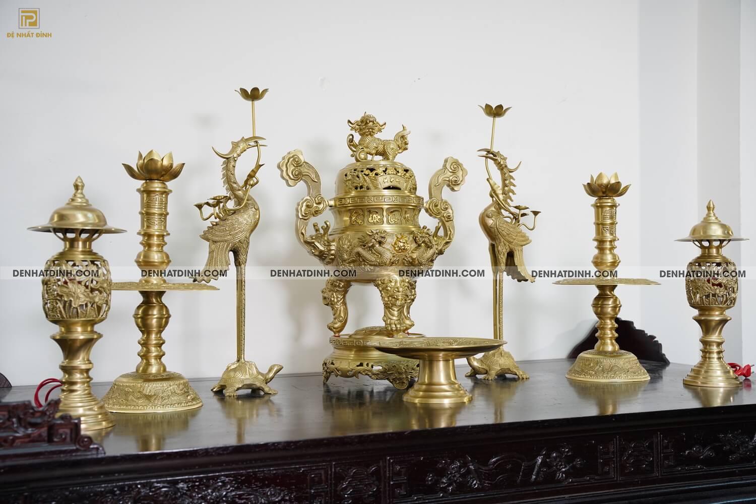 Bộ ngũ sự song long 65 cuốn thư chữ Phúc mộc 5 chữ kèm 3 món 3 - Ảnh 3