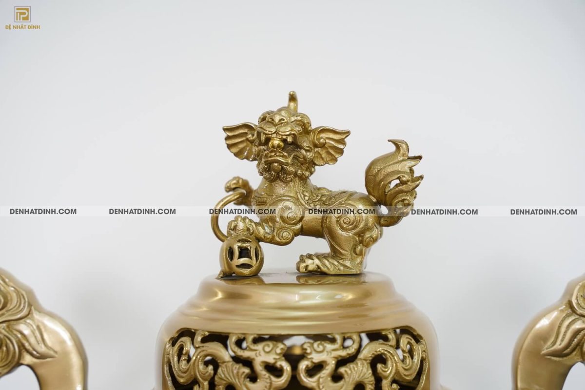Bộ tam sự nến song long 65 mẫu 3 màu vàng nến chữ phúc - Ảnh 11