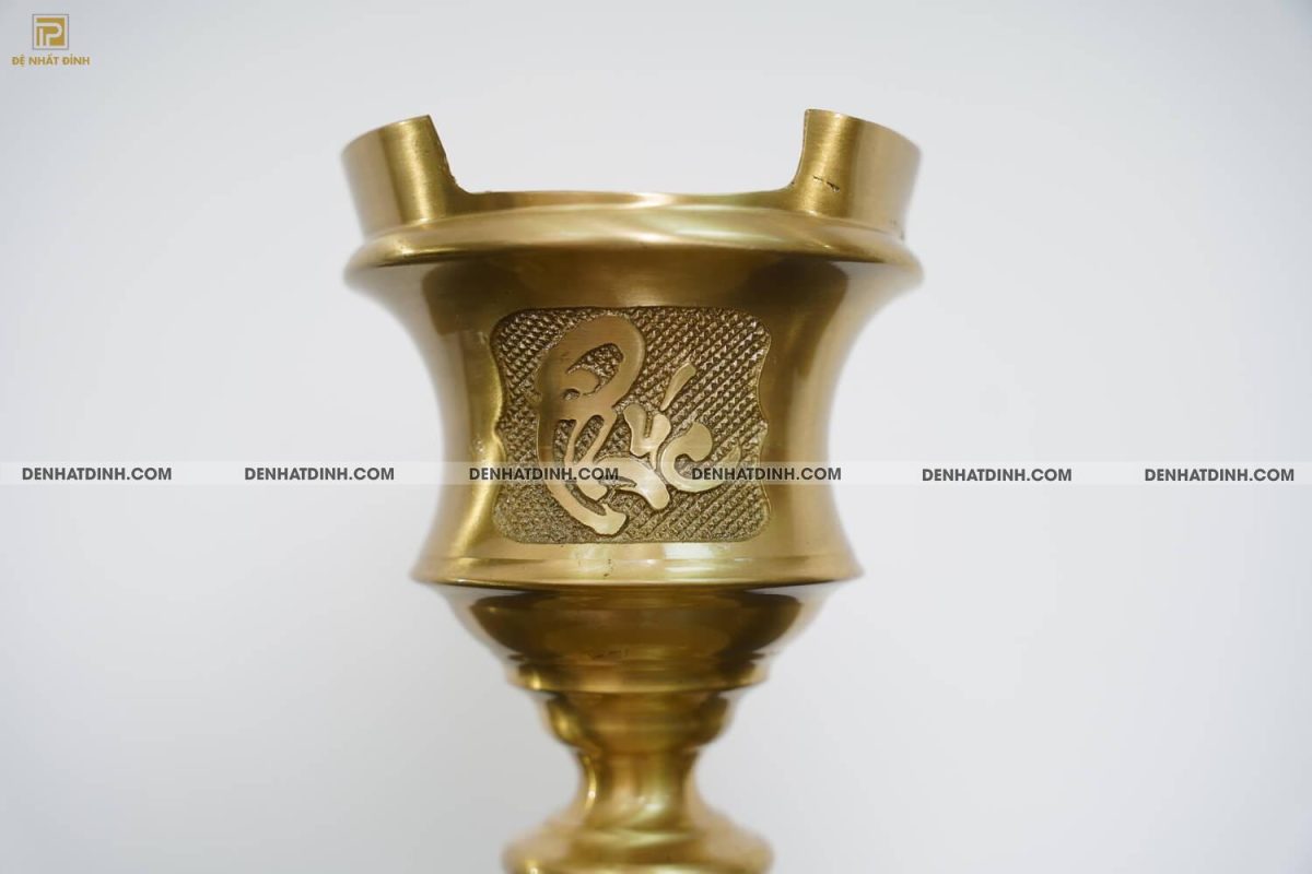 Bộ tam sự nến song long 65 mẫu 3 màu vàng nến chữ phúc - Ảnh 6