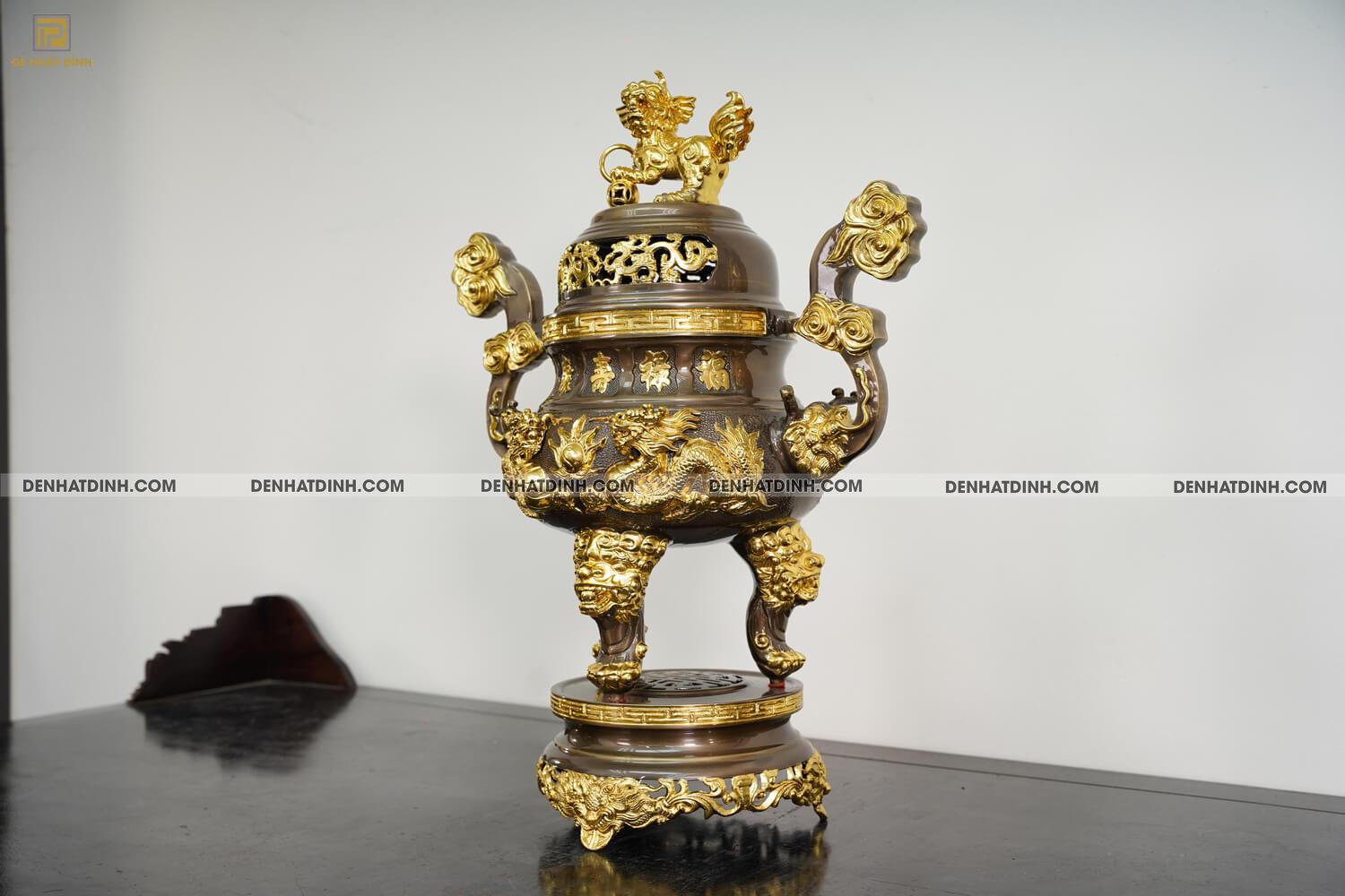 Đỉnh rồng song long 65 dát vàng điểm 24K - Ảnh 3