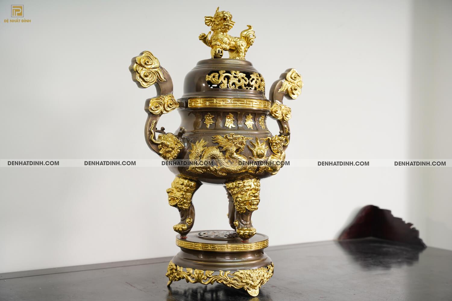 Đỉnh rồng song long 65 dát vàng điểm 24K - Ảnh 4