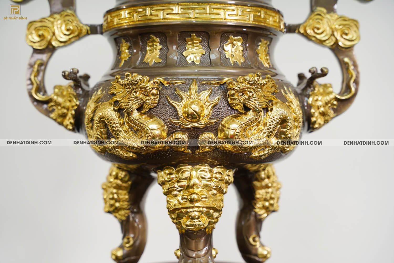 Đỉnh rồng song long 65 dát vàng điểm 24K - Ảnh 7