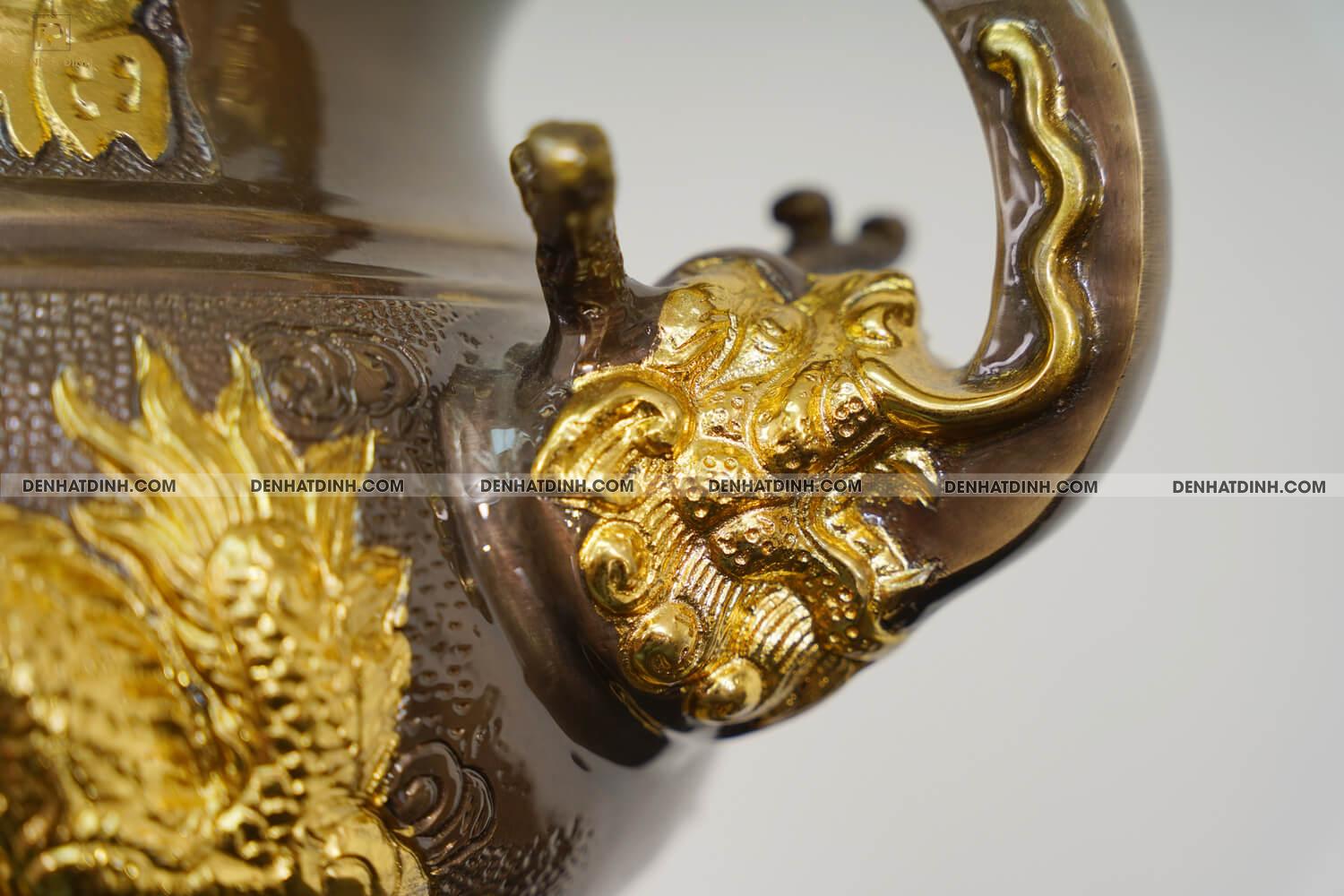 Đỉnh rồng song long 65 dát vàng điểm 24K - Ảnh 12
