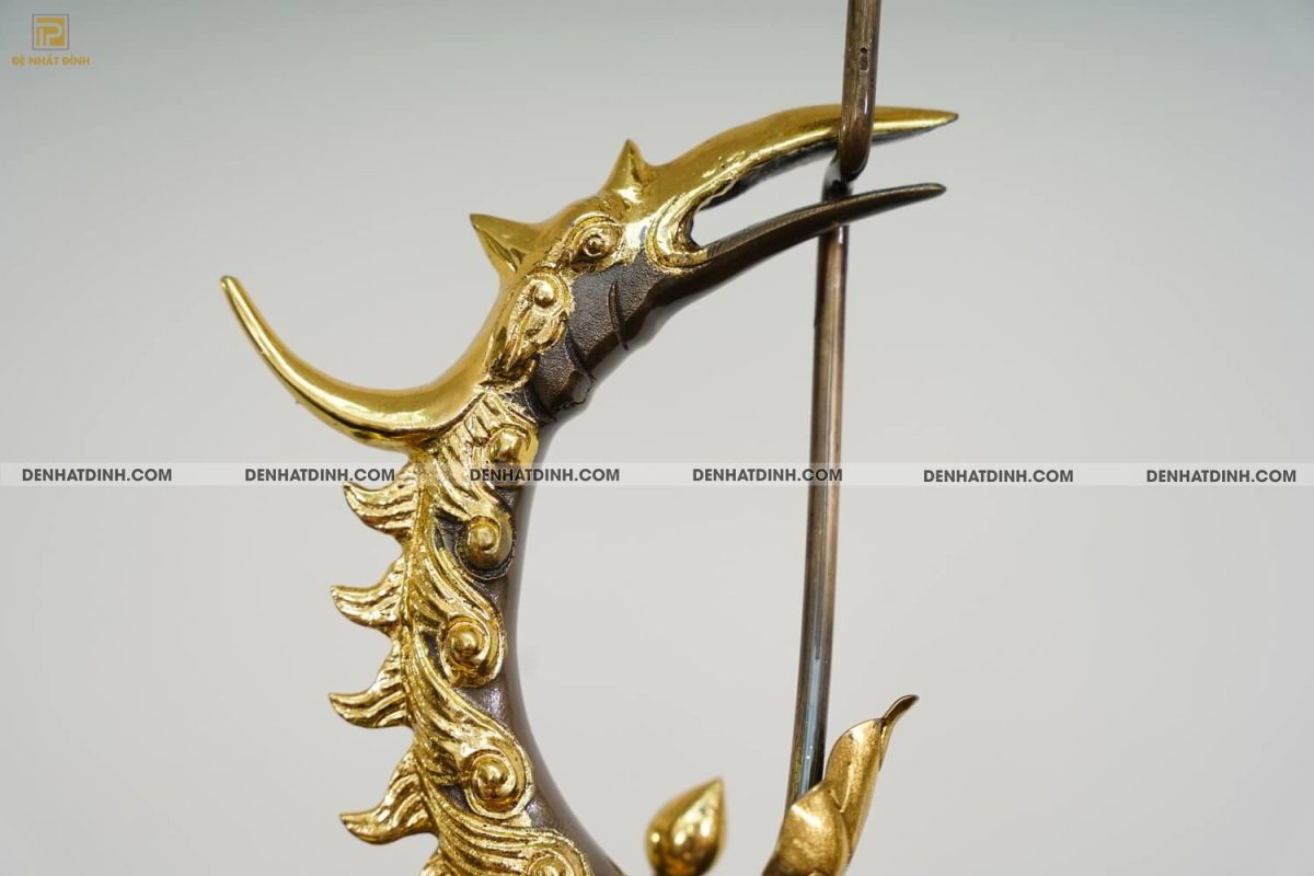 Bộ đỉnh đồng cattut tam sự Hạc song long đỉnh cao 65cm ( 5 chữ ) dát vàng điểm - Ảnh 16