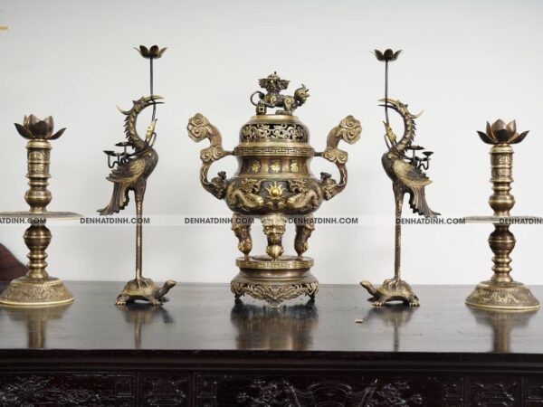 Bộ Ngũ sự Song Long 57 mẫu 3 hoa văn CN