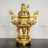 Đỉnh rồng cao 65cm dát vàng 24k