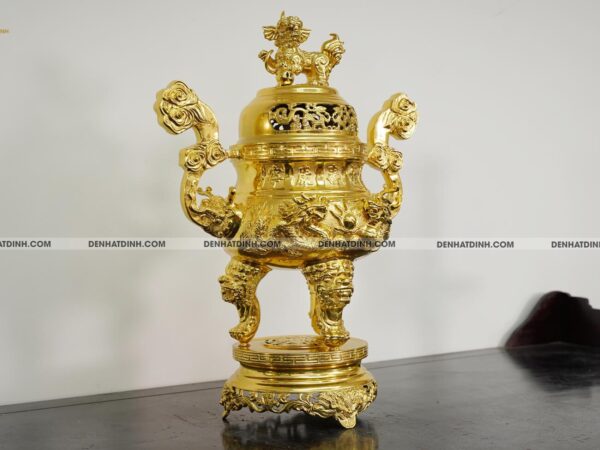 Alternative view of Đỉnh rồng cao 65cm dát vàng 24k