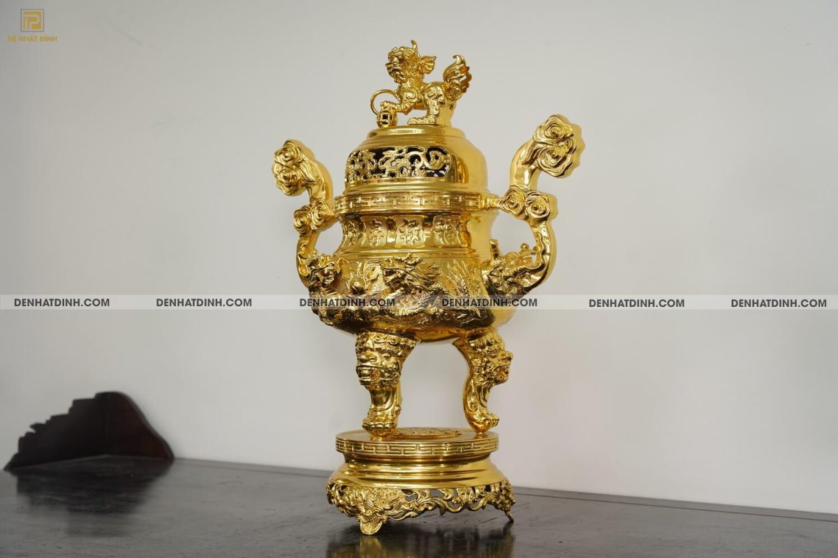 Đỉnh rồng cao 65cm dát vàng 24k - Ảnh 3