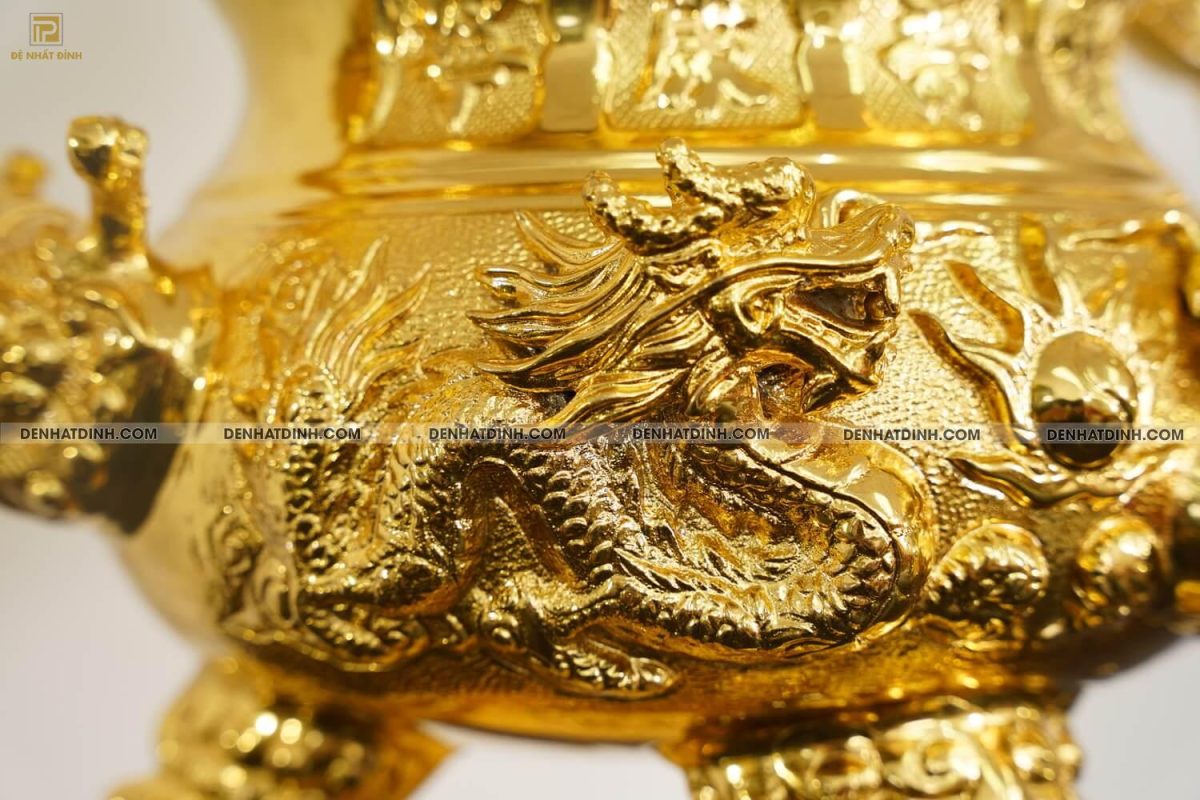 Đỉnh rồng cao 65cm dát vàng 24k - Ảnh 9