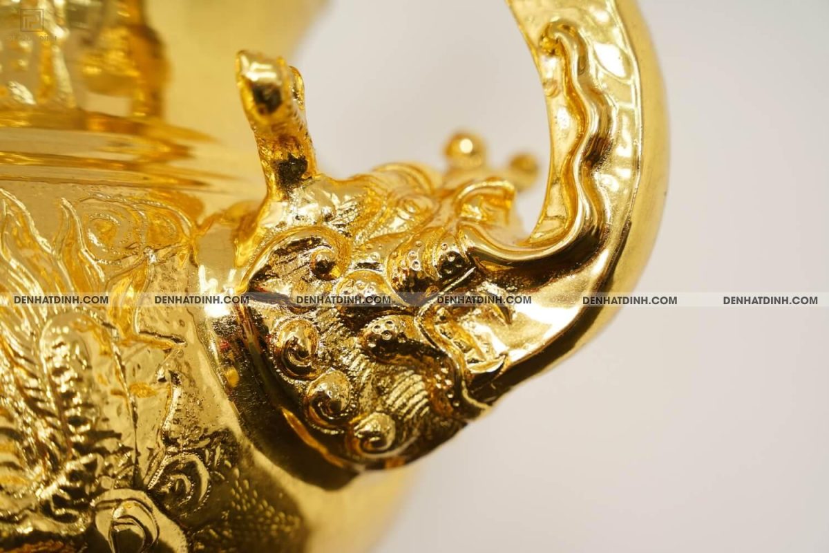 Đỉnh rồng cao 65cm dát vàng 24k - Ảnh 8