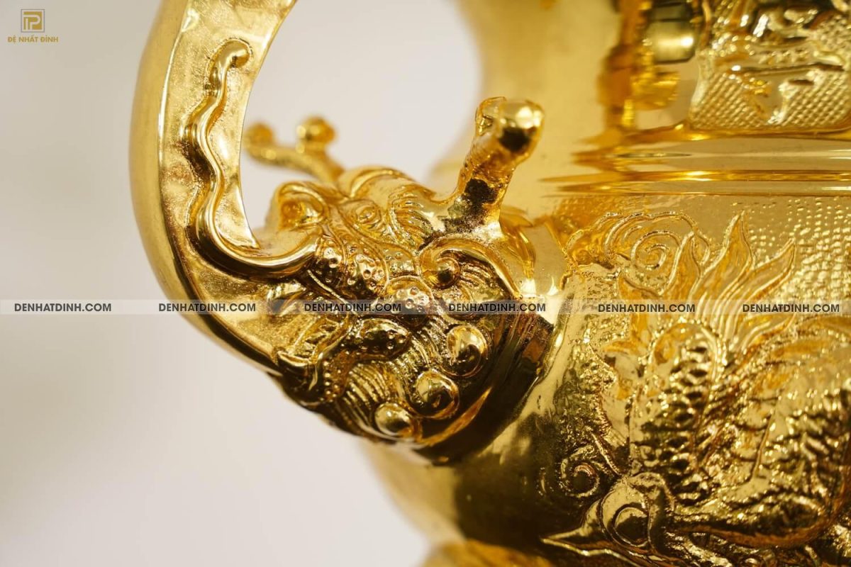 Đỉnh rồng cao 65cm dát vàng 24k - Ảnh 17