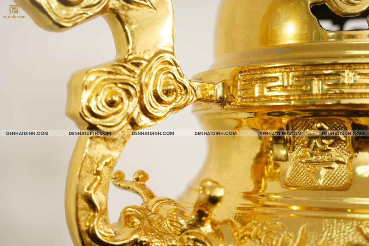 Đỉnh rồng cao 65cm dát vàng 24k - Ảnh 18