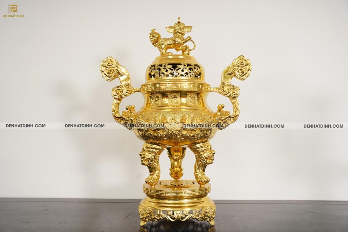 Đỉnh rồng cao 65cm dát vàng 24k - Ảnh 4