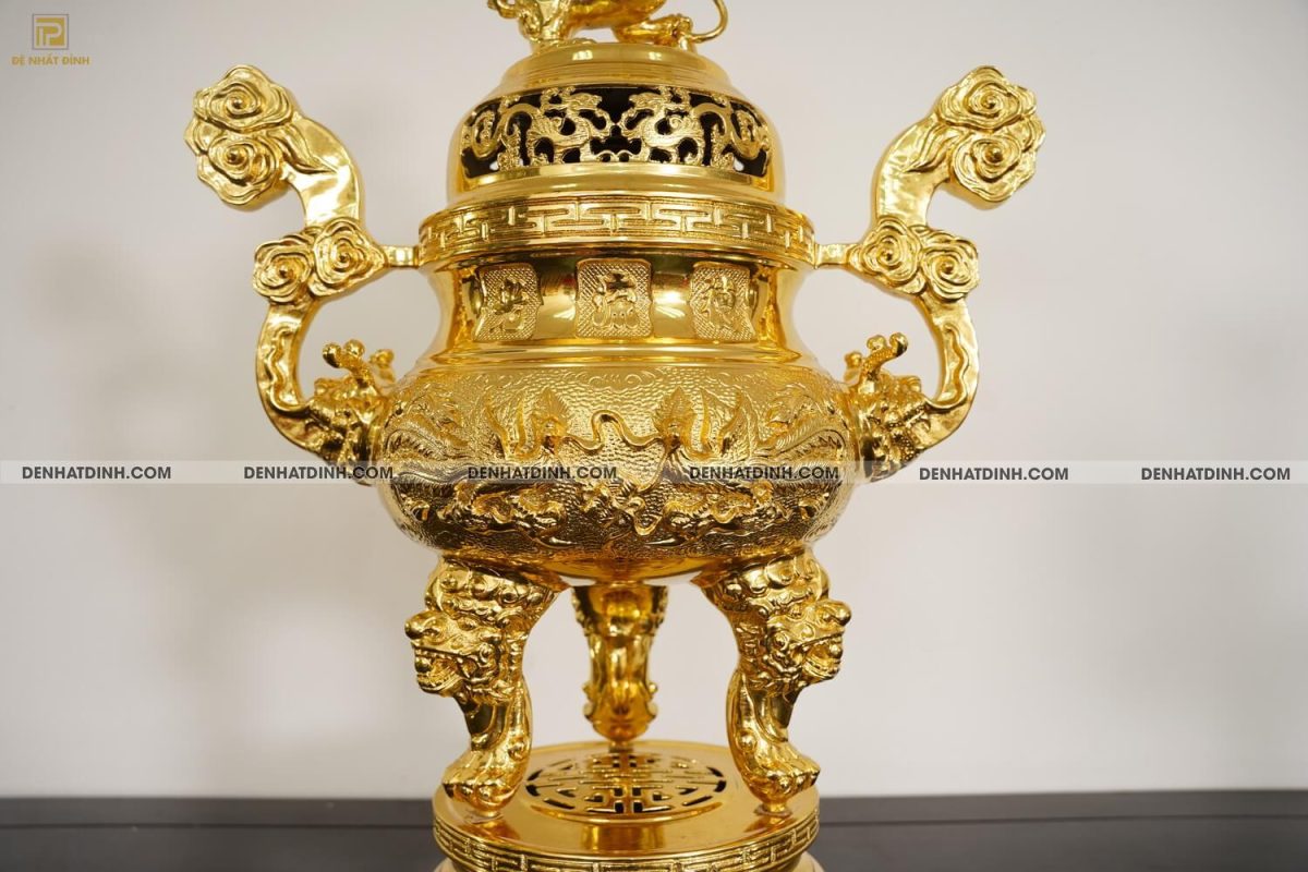Đỉnh rồng cao 65cm dát vàng 24k - Ảnh 29