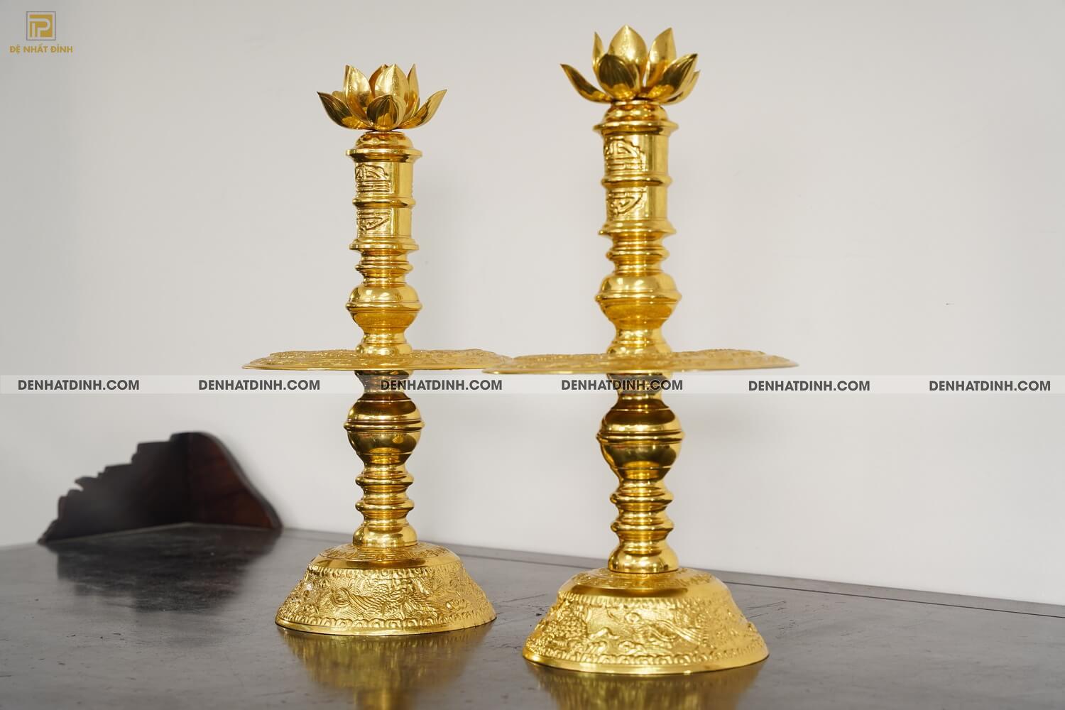 Chân nến 60 dát vàng 24k - Ảnh 2