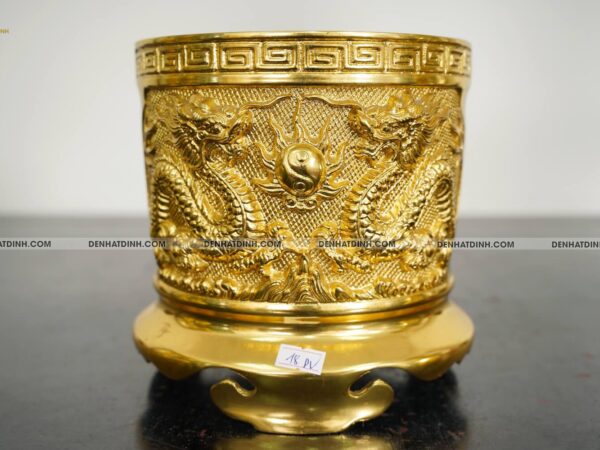 Bát hương 18 dát vàng 24k