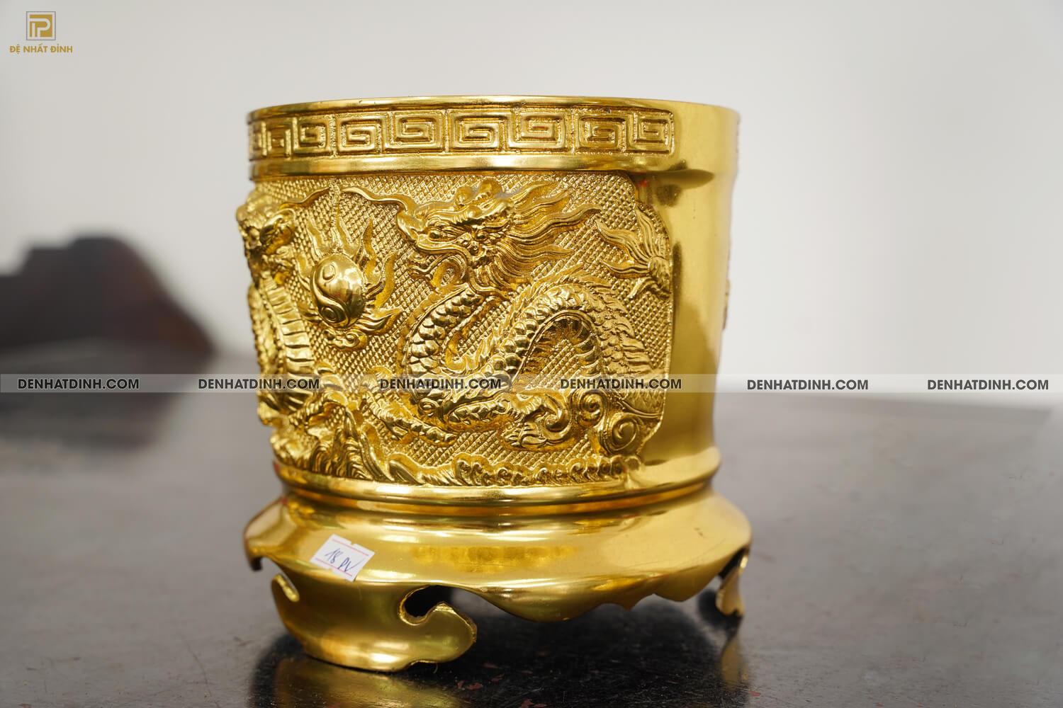 Bát hương 18 dát vàng 24k - Ảnh 6