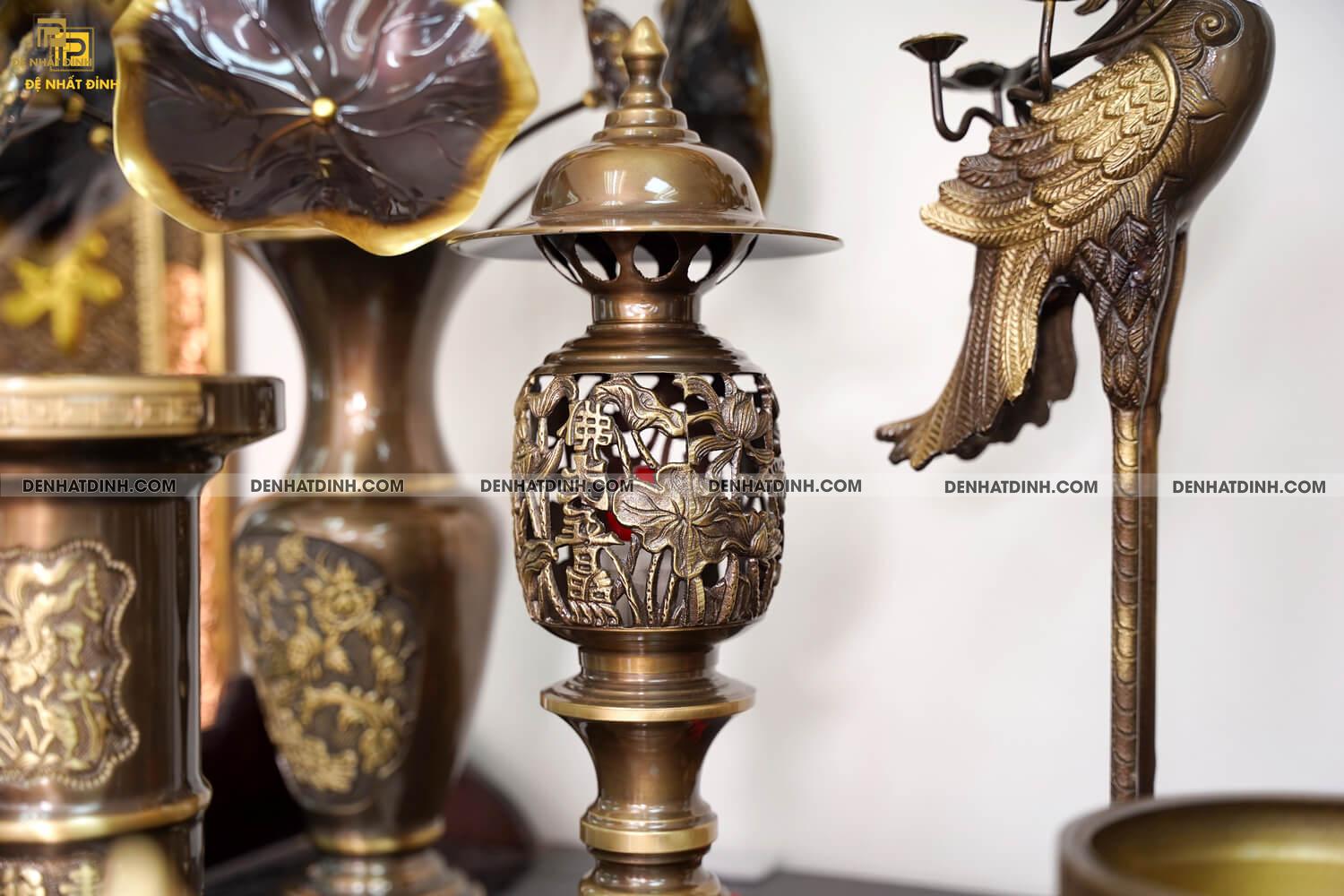 Bộ ngũ sự song long nắp cuốn thư công nghệ (5 chữ) đầy đủ phụ kiện - Ảnh 12